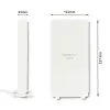 Rundstrahlantenne QOLTEC 57013, 0,6–2,7 GHz, 30 dBi, vertikale Polarisation, 50 Ω, weißes ABS-Gehäuse