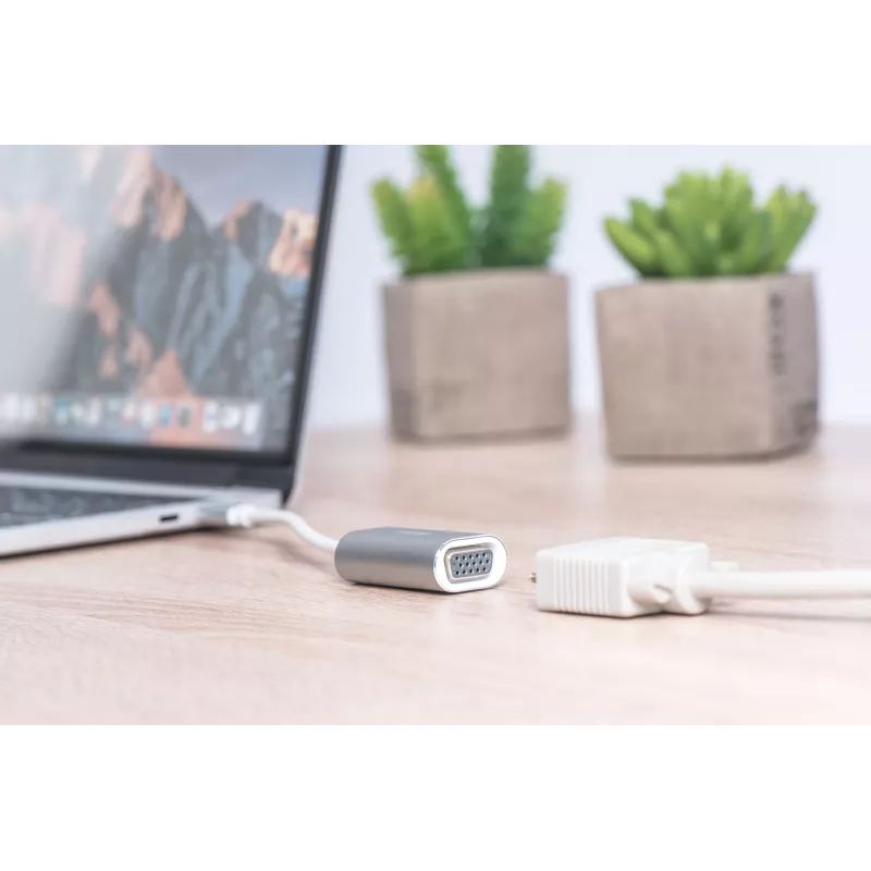 DIGITUS DA-70837 VGA-Adapter 1080p FHD auf USB 3.0 Typ C, Aluminium