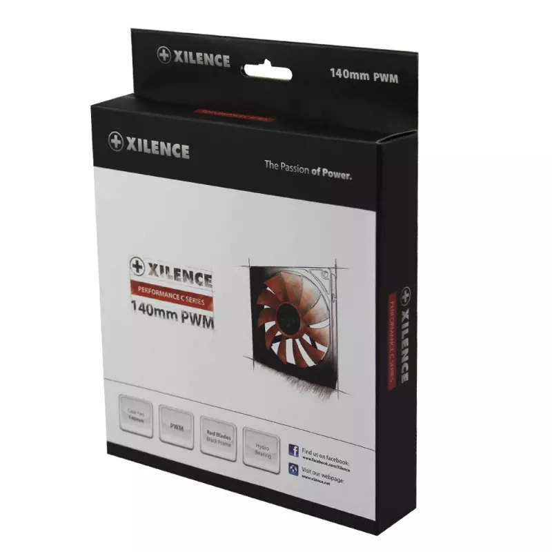 14 cm PC-Gehäuselüfter XILENCE XPF140.R.PWM, 140 mm, PWM-Steuerung, bis zu 700 U/min