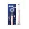 Oral-B Elektrische Zahnbürste Pro Series 1 Cross Action für Erwachsene, wiederaufladbar, rosa, Anzahl der Bürstenköpfe: 1, Anzahl der Putzmodi: 3