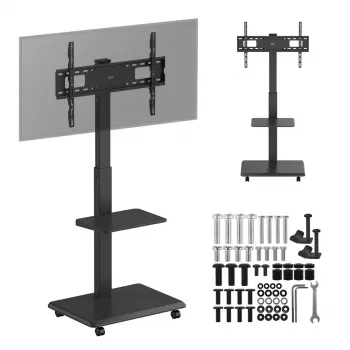 TV-Ständer ergo office ER-304 B, max. Tragfähigkeit 50 kg, VESA 600x400