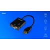 Adapter HDMI-VGA mit Audio AK-76 Savio SAVAK-76