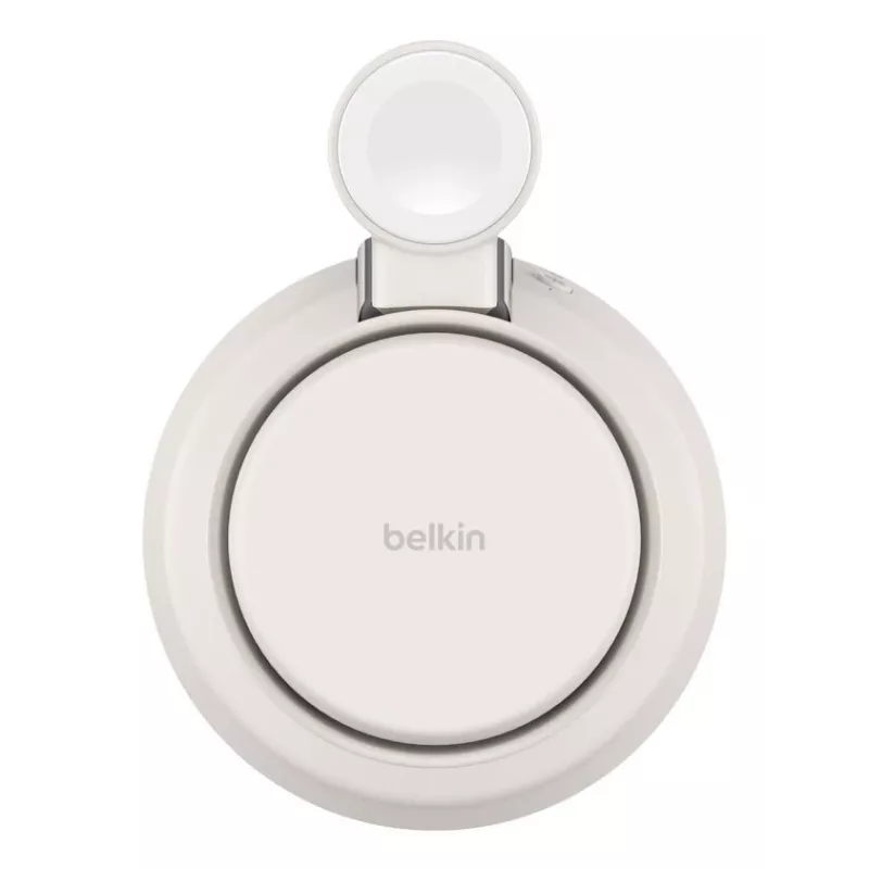 Kabelloses USB-Ladegerät Belkin Qi2 WIZ040KQSD — 25 W, USB-Stromversorgung, 1,5 m Kabel, weiß, für Smartphone Smartwatch Kopfhörer Fitness-Tracker