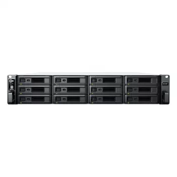 Synology RackStation RS2423+ NAS/Storage-Server Rack (2U) Ryzen Embedded V1780B 8 GB DDR4 0 TB DiskStation Manager Schwarz, Grau