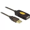 USB-Kabel DeLOCK 30m USB2.0 USB A Schwarz