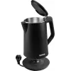 Elektrischer Wasserkocher Gorenje K15DWBK – 1,5 L, 2200 W, schwarz, Tastensteuerung, 360°-Basis