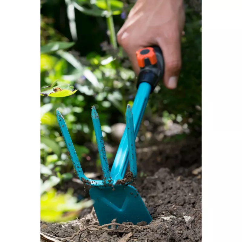 Gardena 08915-20 - Ziehhacke - trapezförmig - Stahl - Blau - Schwarz/Orange (08915-20)
