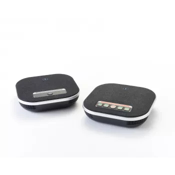 Konferenz-Freisprecheinrichtung Boom Collaboration GEMINI mit integriertem Mikrofon, Bluetooth und USB, Schwarz