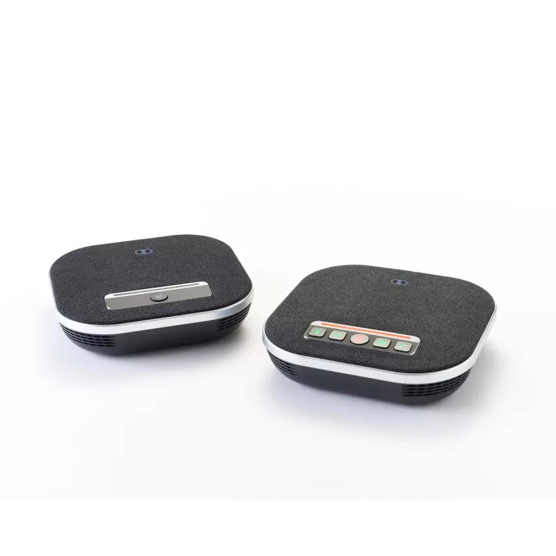 Konferenz-Freisprecheinrichtung Boom Collaboration GEMINI mit integriertem Mikrofon, Bluetooth und USB, Schwarz