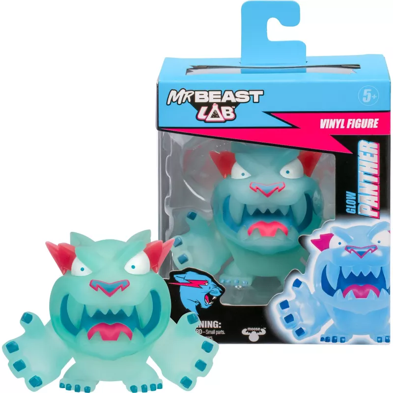 MrBeast Lab Vinyl-Figuren – Glow Panther, Spielfigur