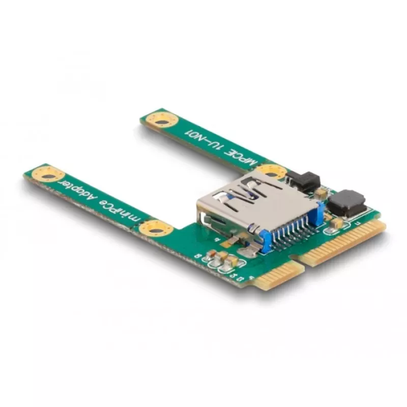 DeLOCK Mini PCIe I/O 1 x USB 2.0 Typ-A Buchse Full-Size Half-Size