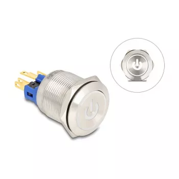 Drucktaster-Panel DeLOCK 20986 Silber 230V 3A