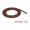Kabelschlauch DeLOCK 20738 Schwarz Rot
