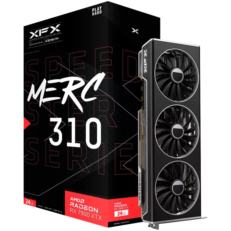 Grafikkarte XFX Radeon RX 7900 XTX 24 GB GDDR6, PCIe 4.0, 384-Bit, 355 W, 3x Lüfter