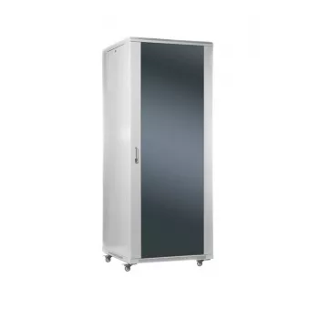 SOMI Networks | 37U, freistehender 19″-Schrank | 37U-60/60NAC | Grau | Maximale Belastung 800 kg; Abnehmbare und abschließbare Seitenwände; Glastüren; Unmontiert | Tiefe: 60 cm