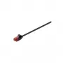 Wentronic Goobay CAT 6 schlank-Patchkabel, U/UTP, Schwarz, 10 m – Kupfermaterial (93730)