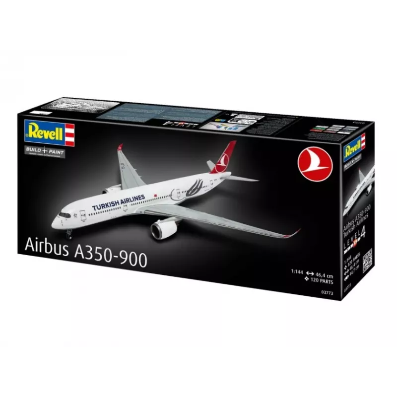 Plastikmodellflugzeug REVELL Airbus A350-900 Turkish Airlines 1/144 Maßstab