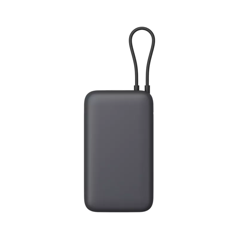 Powerbank Xiaomi 20000mAh mit integriertem Kabel, Dunkelgrau, Modell 61828
