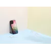 iKins Schutzhülle für Apple iPhone 12 Pro Max — Wasserblumen-Design, schwarz