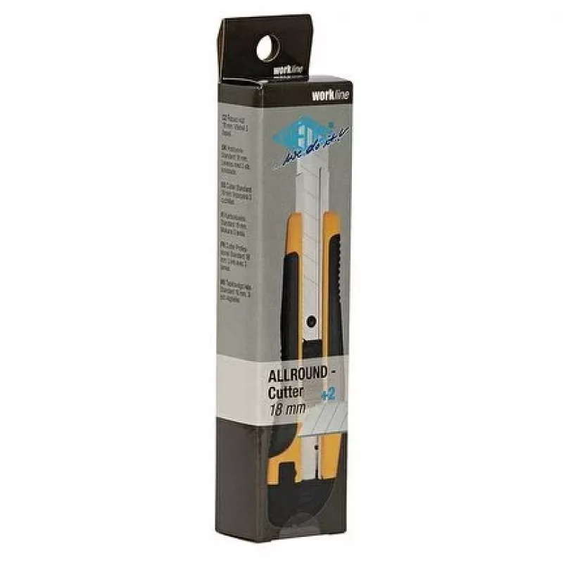 Cuttermesser WEDO 78 618 — Abbrechklinge, 40 mm Schnittbreite, Stahlgehäuse, 170 mm Länge