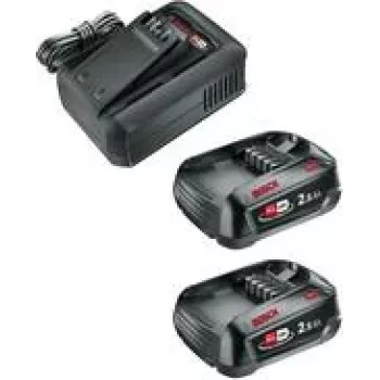 GARDENA 14914-20 Starter-Kit QC AL 18V-44 + 2 x 2,5 Ah SoC Werkzeug-Akku und Ladegerät 18 V 2.5 Ah Li-Ion (14914-20)