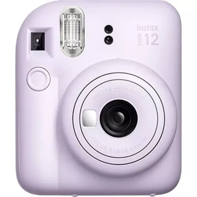 Sofortbildkamera Fujifilm Instax Mini 12 Lila — Bild 86×54 mm, Film 62×46 mm, 60 mm Brennweite
