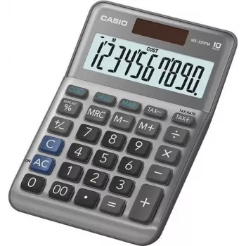 Basistaschenrechner Casio MS-100FM Desktop 10 Ziffern Grau