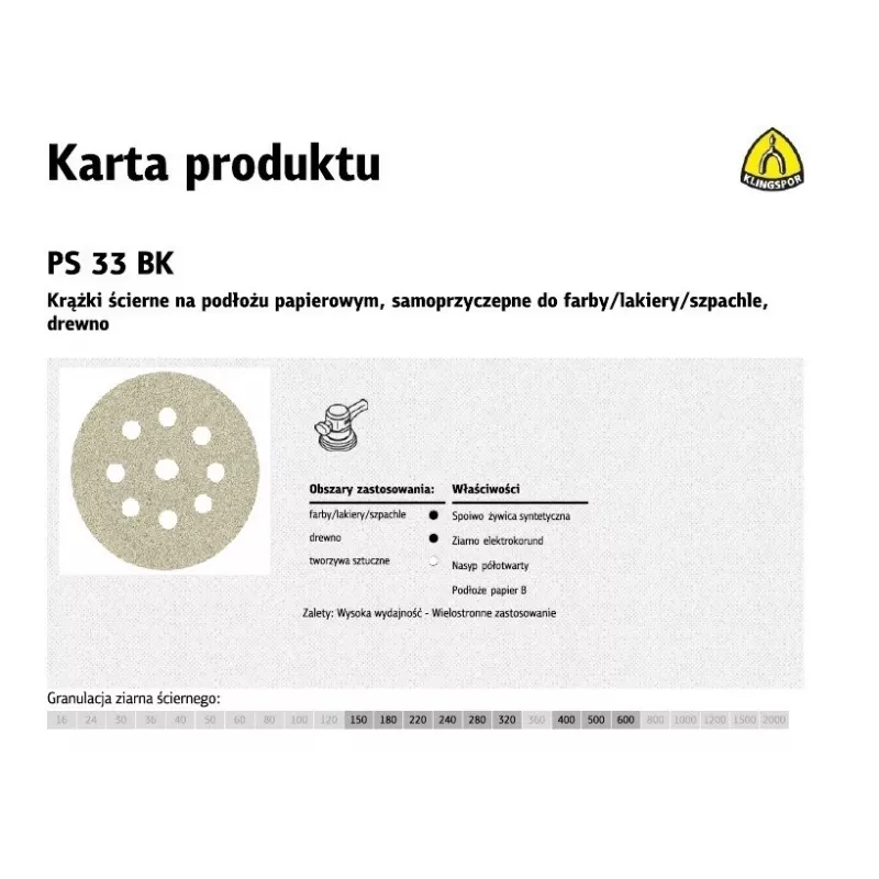 K.PUCK 225 PS33BK gr.150 OTW. GLS38 /50 Stk.