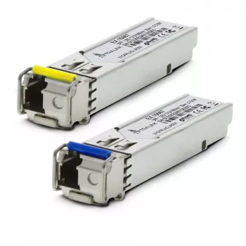 Extralink SFP WDM Modul 1,25G, 1,25Gbps, 1310/1550nm, Single Mode, 20km, LC, DOM, Paar, Entwickelt für HP/Aruba