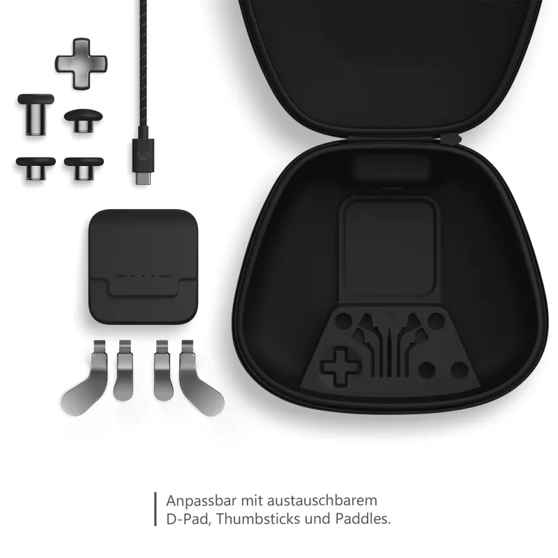 Gaming-Controller-Aufsatz Microsoft Xbox Elite Wireless Controller Series 2 Complete Component Pack Schwarz Silber