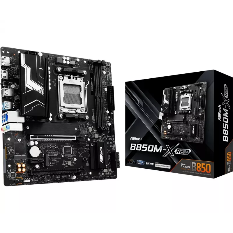 ASRock B850M-X R2.0 AM5 Micro-ATX Motherboard