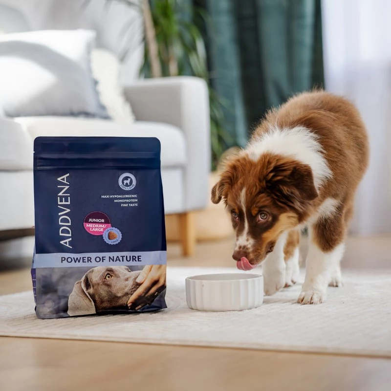 ADDVENA Power of Nature Junior Medium/Large Lamb - Trockenfutter für Hunde - 2,5 kg