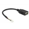 USB-Kabel DeLOCK 84834 USB 2.0 0,15 m Schwarz