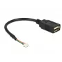 USB-Kabel DeLOCK 84834 USB 2.0 0,15 m Schwarz