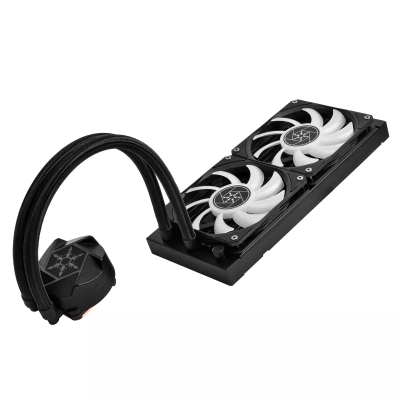 SilverStone VIDA 240 schlank, AiO Flüssigkühlung, schwarz - 240mm