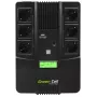 Unterbrechungsfreie Stromversorgung Grün Cell UPS06, Line-Interactive 600 VA (360 W), 6 AC-Ausgänge, LCD, USB, RJ-45, 12 V 7 Ah Batterie