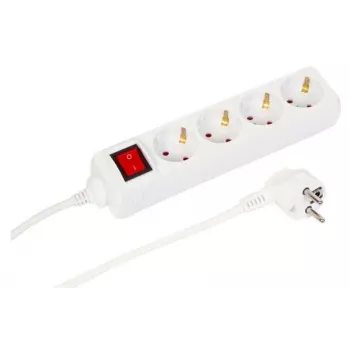 Microconnect MC-GRU00415WS Verlängerungskabel 1,5 m 4 Steckdosen Innen Weiß