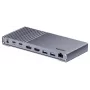 Dockingstation Unitek USB4 40Gb/s 14‑in‑1 — USB-C, 3× USB 10Gbps, 2× USB 5Gbps, 2× HDMI, RJ45, PD mit 120W-Netzteil