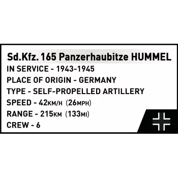 Konstruktionsset Cobi Panzerhaubitze Hummel 1118 Teile Modellbausatz