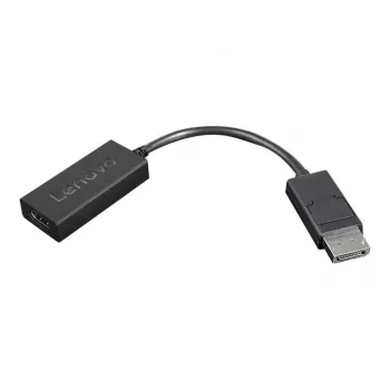 Lenovo 4X90R61023 Videokabel-Adapter 0,225 m DisplayPort HDMI Typ A (Standard) Schwarz