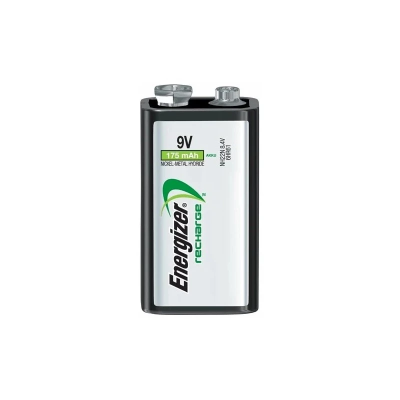 Energizer NiMH Wiederaufladbare 9V PP3 Batterie 175mAh Einzelpack