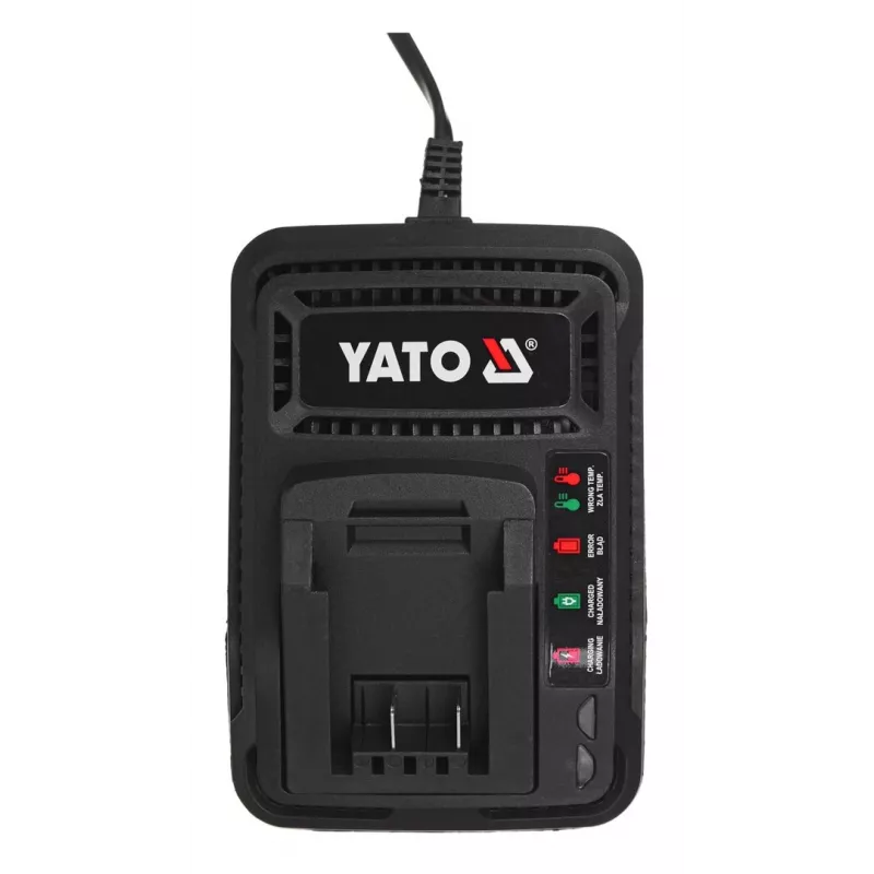 Winkelschleifer YATO YT-82826, 18V Li-Ion 2Ah, 125 mm Scheibe, 10.000 U/min, M14-Gewinde, werkzeuglos verstellbare Schutzhaube