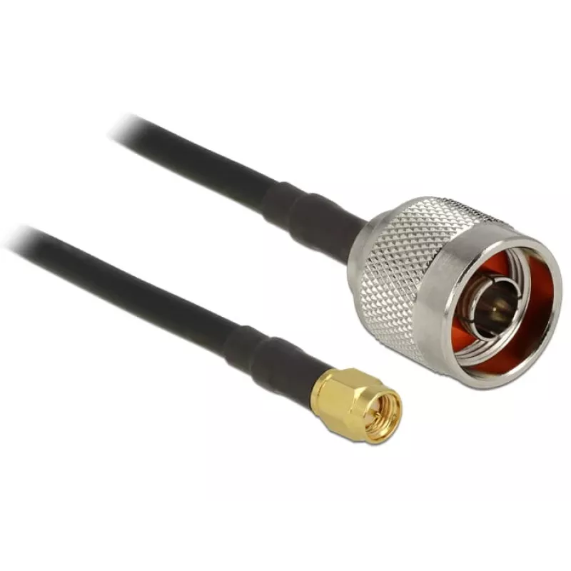 Koaxialkabel CFD200 DeLOCK 89420 2,5 m SMA Schwarz