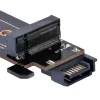 Silverstone SST-ECM28 M.2/SATA-Adapterkarte, PCIe 4.0, 1x M-Key, 1x SATA
