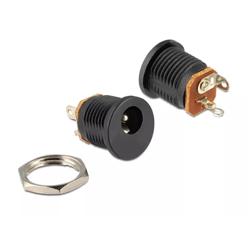 Kabel-Geschlechtswandler DeLOCK 65503 DC 2.1 x 5.5 mm Schwarz