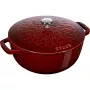 Runder gusseiserner Schmortopf Staub Lilie – 3,5 l, Grenadine