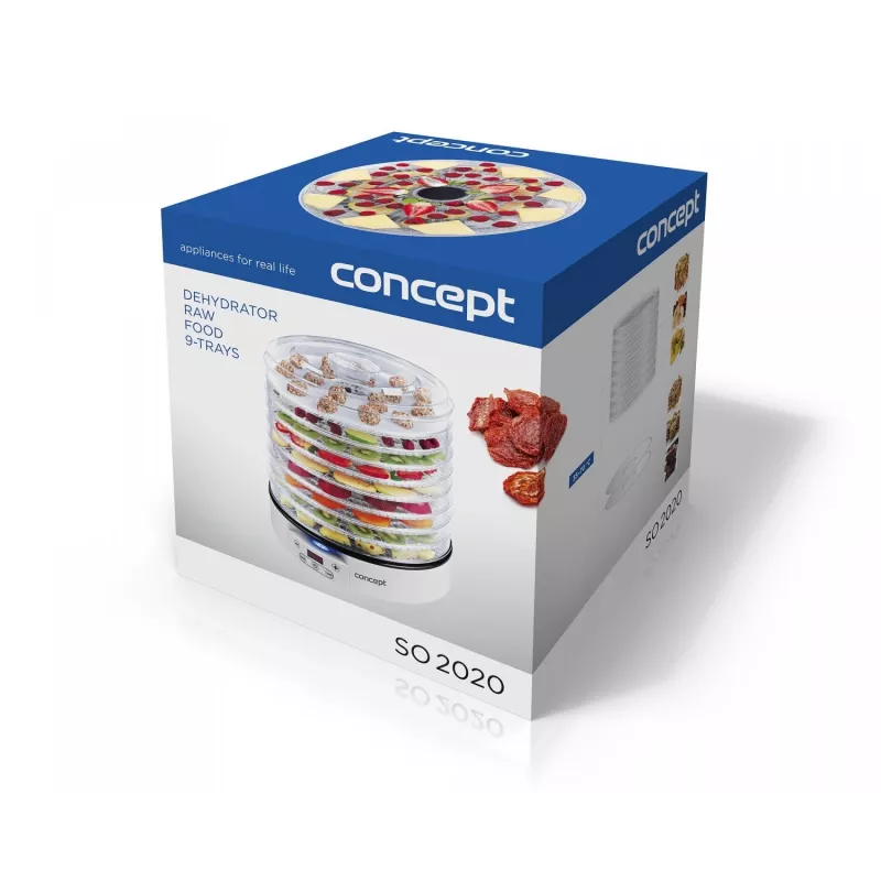 Dörrautomat Concept Solution SO2020, 500 W, LED-Anzeige, Silber, 220–240 V, 3,3 cm Rordurchmesser