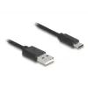 DeLOCK USB-Kabel USB 2.0 0,75 m USB A USB C Schwarz 90368