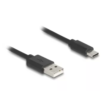 DeLOCK USB-Kabel USB 2.0 0,75 m USB A USB C Schwarz 90368