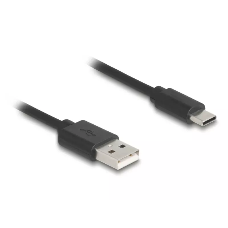 DeLOCK USB-Kabel USB 2.0 0,75 m USB A USB C Schwarz 90368